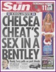 Front cover of the Sun Newspaper - 11th November 2005